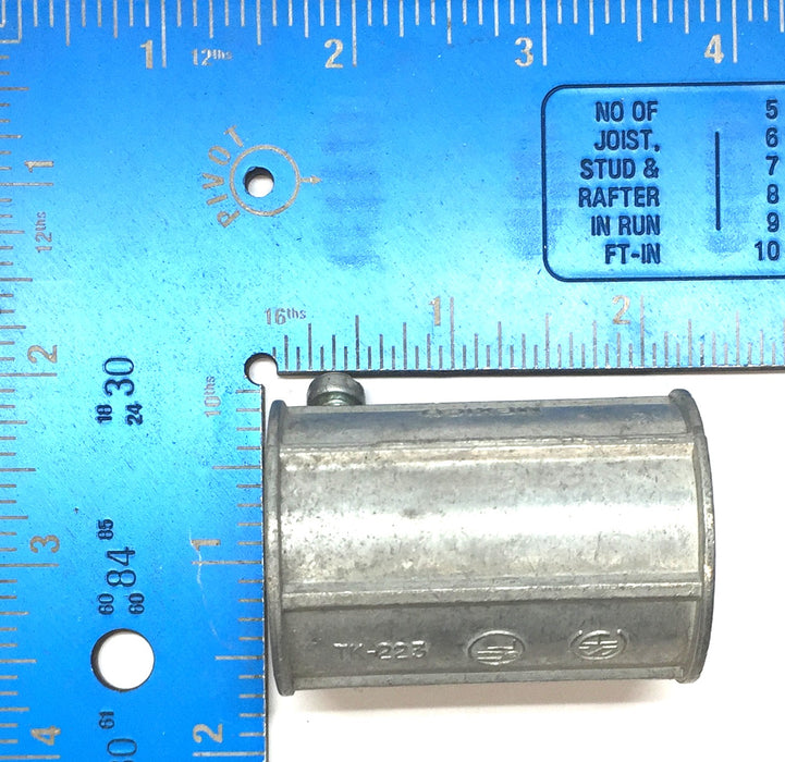 Steel City Set Screw (2) 1-1/4" Conduit Coupling Fitting TK-223 [Lot of 9] NOS