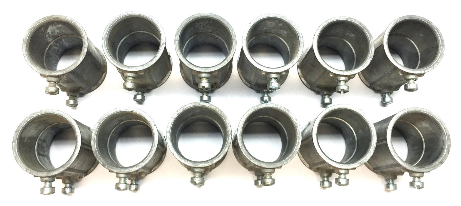 Unbranded 1.16" x 2" Set-Screw Coupling Conduit 933 [Lot of 12] NOS