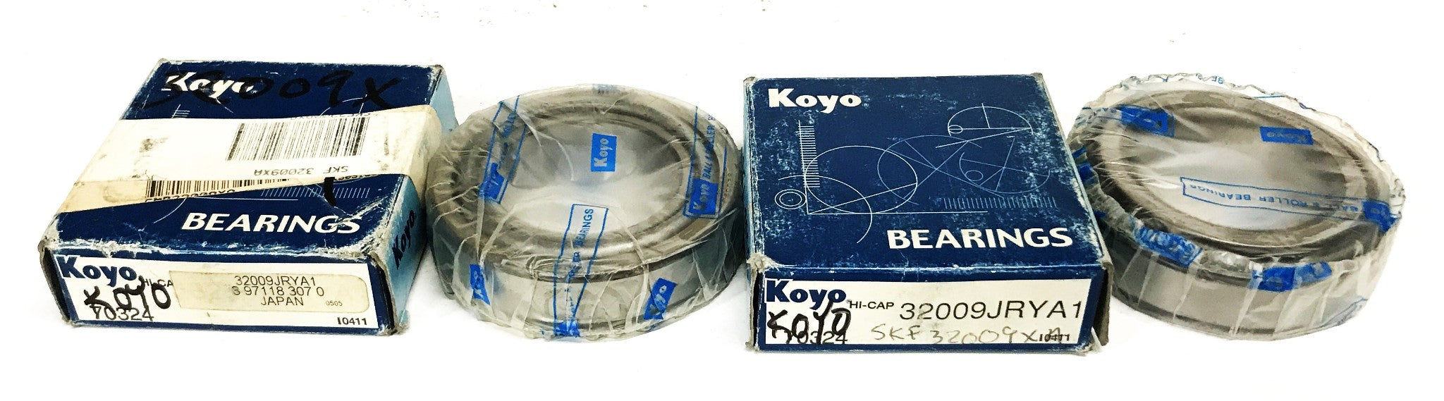 Koyo Tapered Roller Bearing Cone and Cup 32009J [Lot of 2] NOS