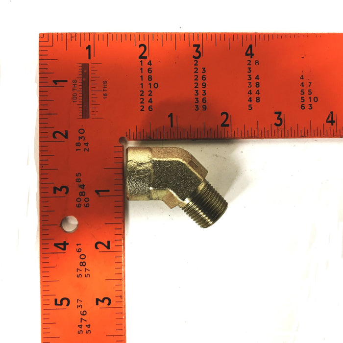 Parker Steel-Zinc 3/8 inch Male to Female 45-degree Elbow [Lot of 5] NOS