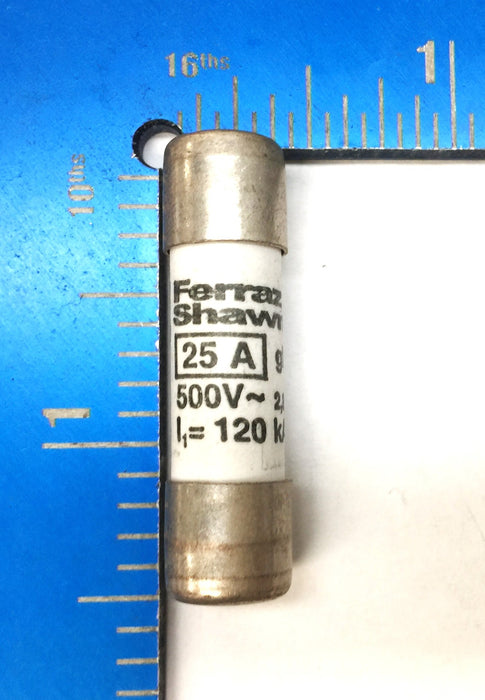 Ferraz Shawmut 25A/500V 10x38 Fuse E213099 [Lot of 6] NOS