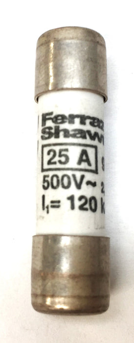 Ferraz Shawmut 25A/500V 10x38 Fuse E213099 [Lot of 5] NOS