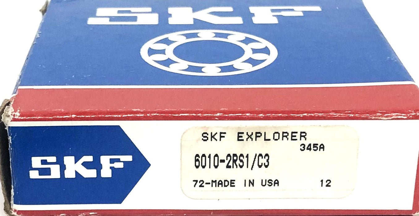 SKF Explorer Bearing 6010-2RS1/C3 [Lot of 2] NOS