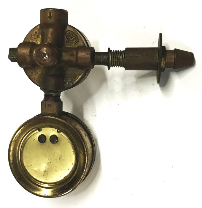 Marsh Instrument Company 0-3000 Brass Air Pressure Gauge Assembly USED