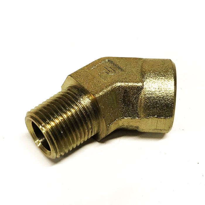Parker Steel-Zinc 3/8 inch Male to Female 45-degree Elbow [Lot of 3] NOS