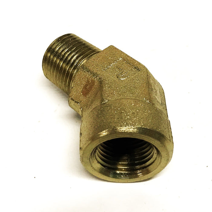 Parker Steel-Zinc 3/8 inch Male to Female 45-degree Elbow [Lot of 5] NOS