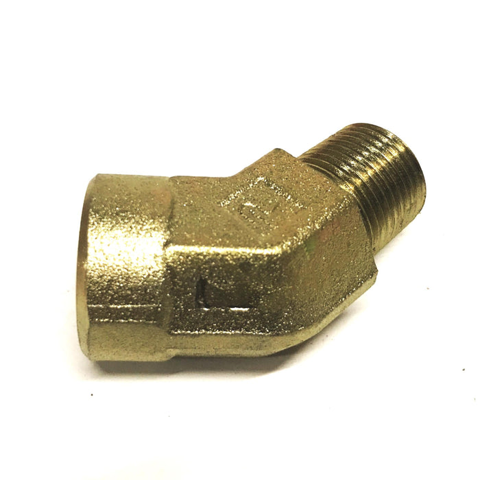 Parker Steel-Zinc 3/8 inch Male to Female 45-degree Elbow [Lot of 3] NOS