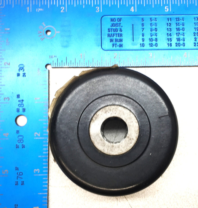 Unbranded 3-1/4" x 1-1/2" Black Plastic Roller w/Bearing Set(2pcs) 2315T511 USED
