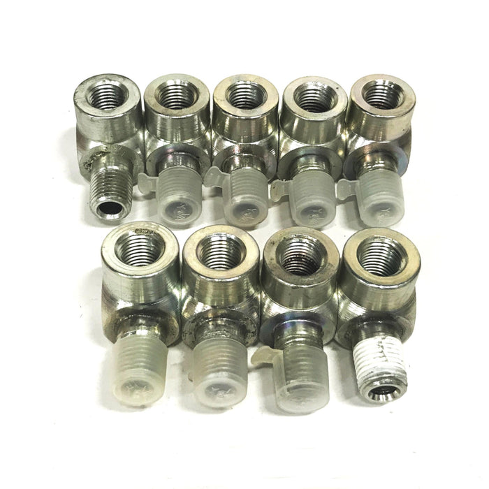 Lenz 1/4 inch Male x 1/4 inch Female 90-degree Union Elbow [Lot of 9] NOS