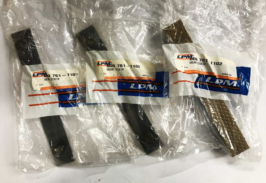 LPM Forklift Mast Wear Strip 761-1102 [Lot of 3] NOS