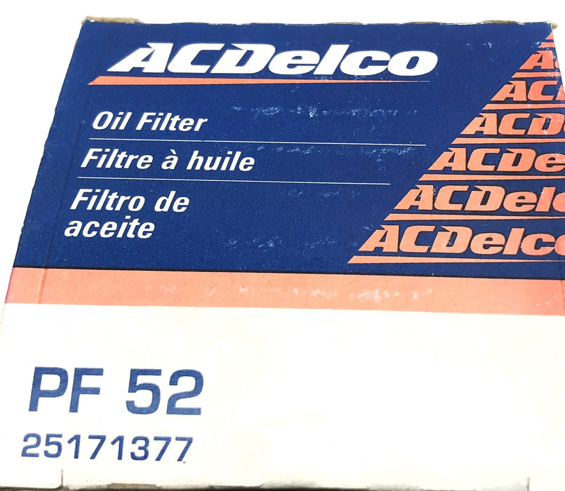 ACDelco Engine Oil Filter PF52 (25171377) [Lot of 4] NOS