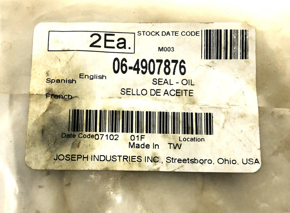 Joseph Industries Oil Seal 06-4907876 NOS
