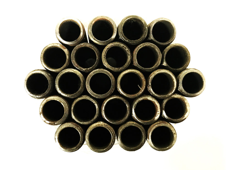 Unbranded Black Steel Threaded Pipe 3/8 inch x 3-1/2 inch [Lot of 24] NOS