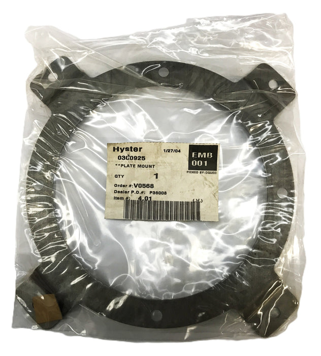 Hyster Forklift Hyster Flex Torque Converter Plate 0300925 NOS