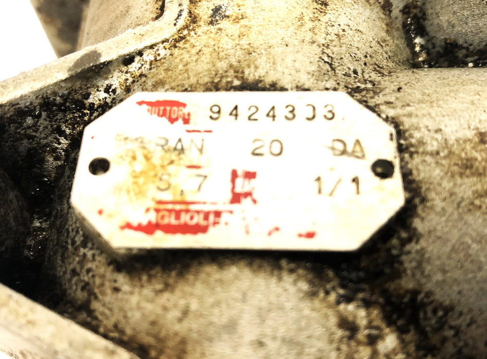 Bonfiglioli RAN 20 DA 5, 7 1/1 Gear Box 9424303 USED