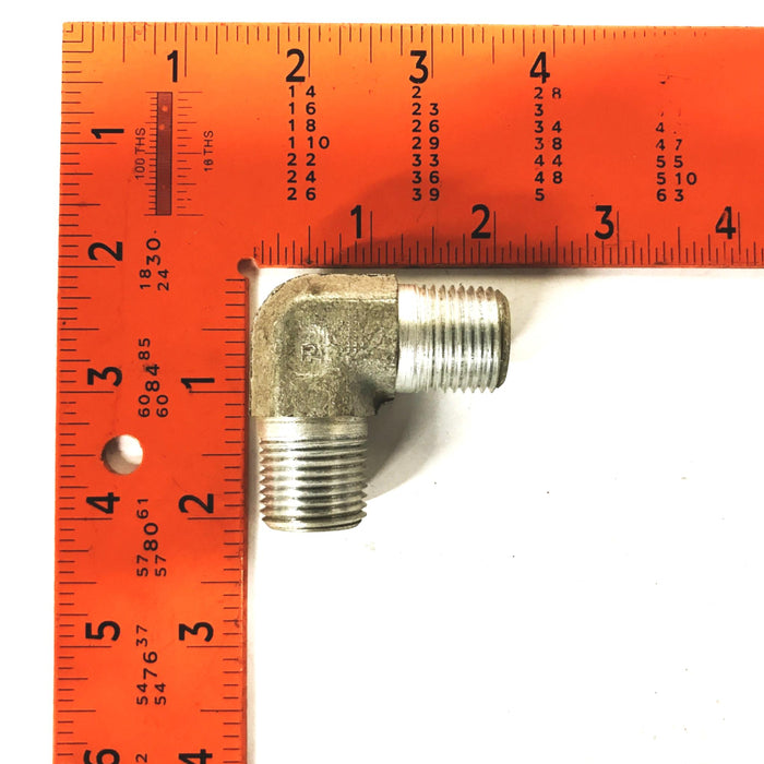Parker 1/2 inch Male 90-degree Elbow 1B143 [Lot of 3] NOS