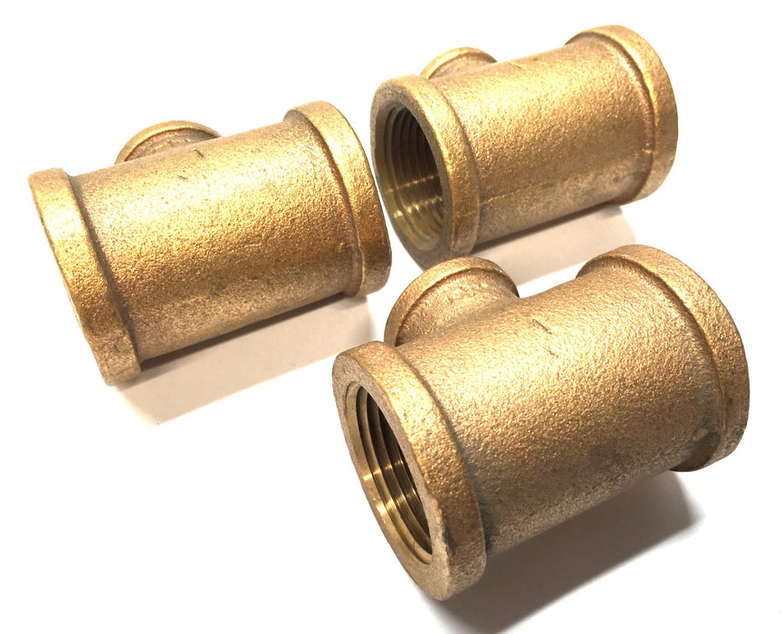YIH 1" x 1 x 1/2" Bronze Reducing Tee [Lot of 3] NOS