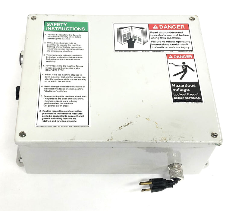 KB Electronic Inc DC Motor Speed Control With Panel Enclosure KBCC-240D USED