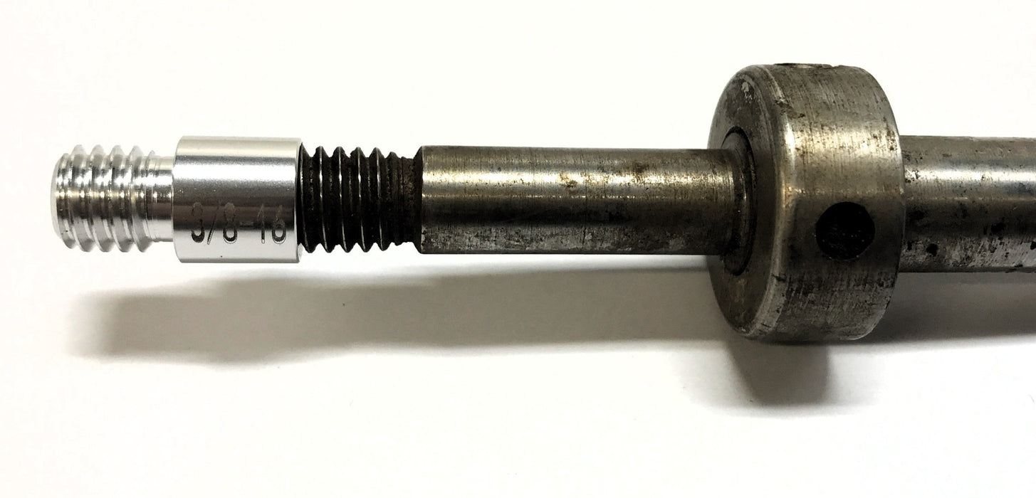 Unbranded Approx 7" OAL 3/8"-16 Thread Spindle USED