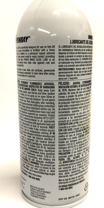 Penray 10.5oz Spray Can Inner Slide Lube 7005 (DOT 2Q) [Lot of 2] NOS