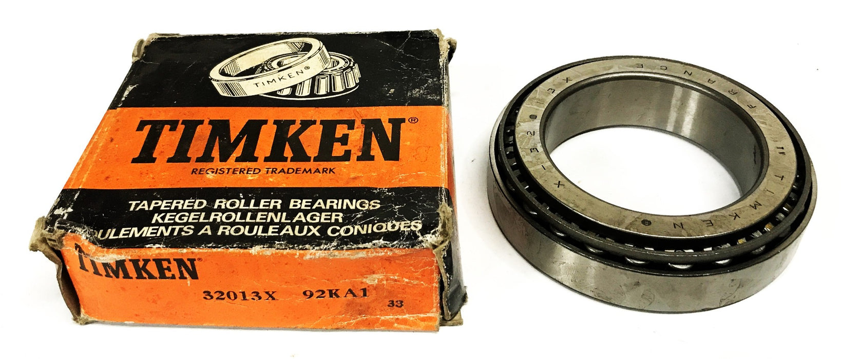 Timken 4 inch Tapered Roller Bearing Cone and Cup 32013X-92KA1 NOS