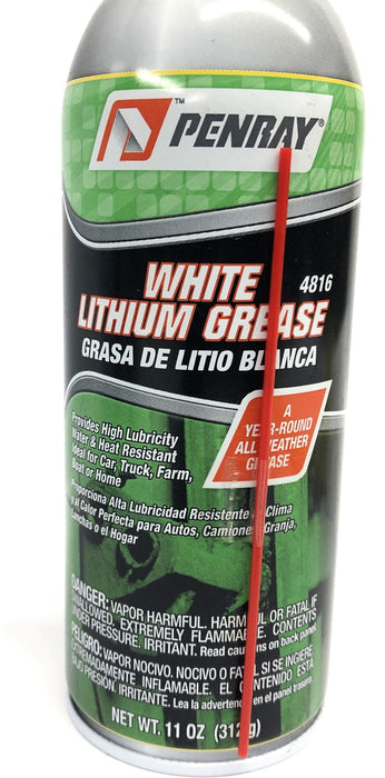 Penray 11oz Spray Can White Lithium Grease 4816 (DOT 2P) [Lot of 4] NOS