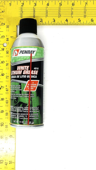 Penray 11oz Spray Can White Lithium Grease 4816 (DOT 2P) [Lot of 4] NOS