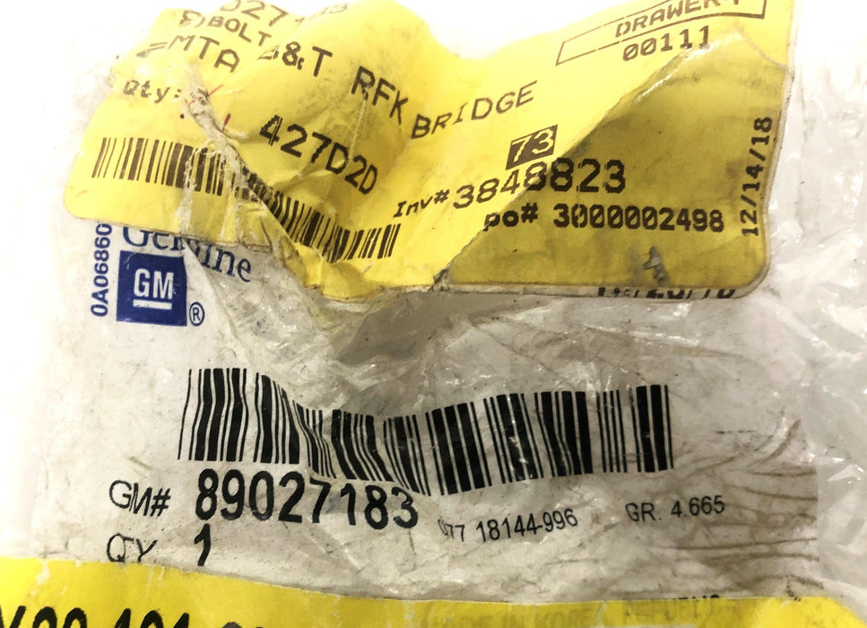 GM Radiator Multi-Purpose Bolt 89027183 NOS
