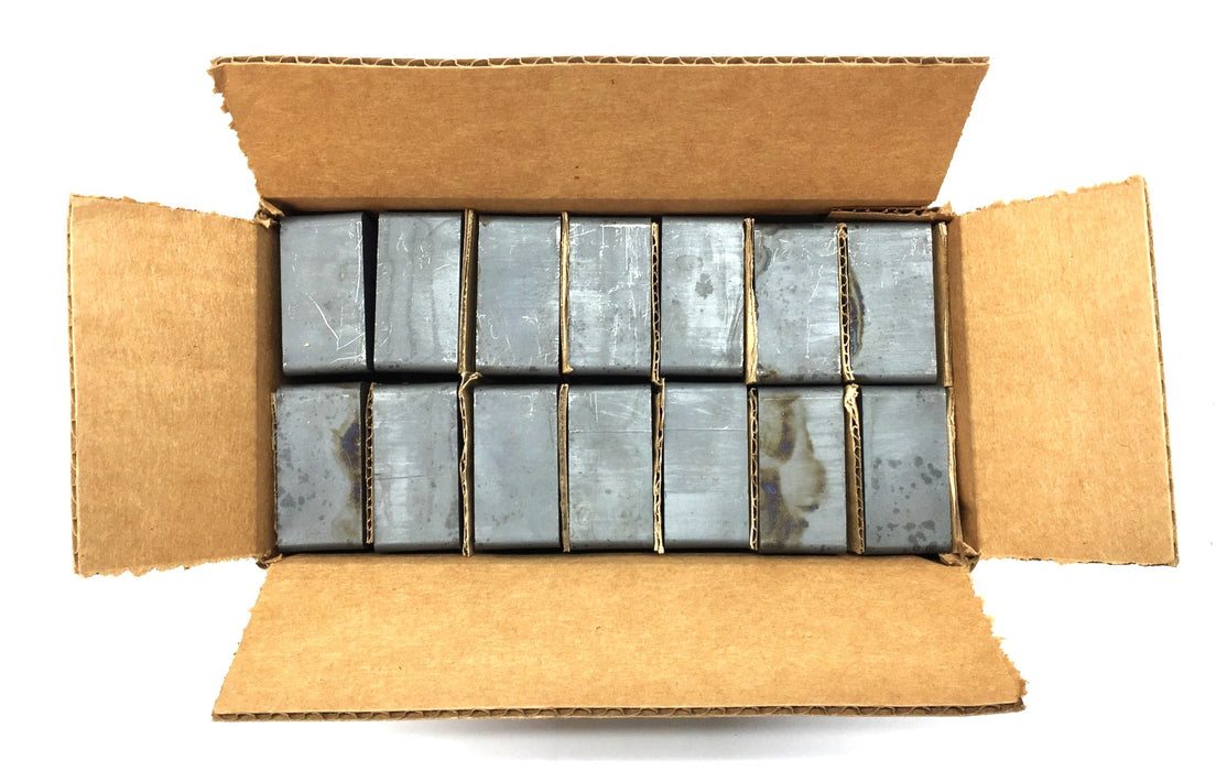 Unbranded 2" x 2" x 1" Case of Unmagnetized Block Ferrite Magnets (28pcs) NOS