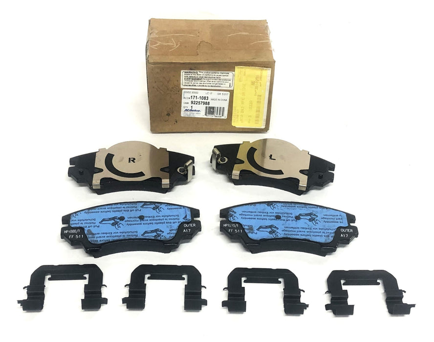 AC Delco Front Brake Pad Set 1711083 (92257988) NOS