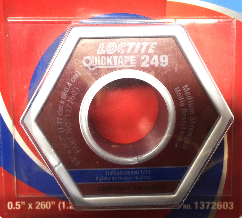 Loctite Quicktape 249 Threadlocker 0.5" x 260" Tape 1372603 [Lot of 3] NOS