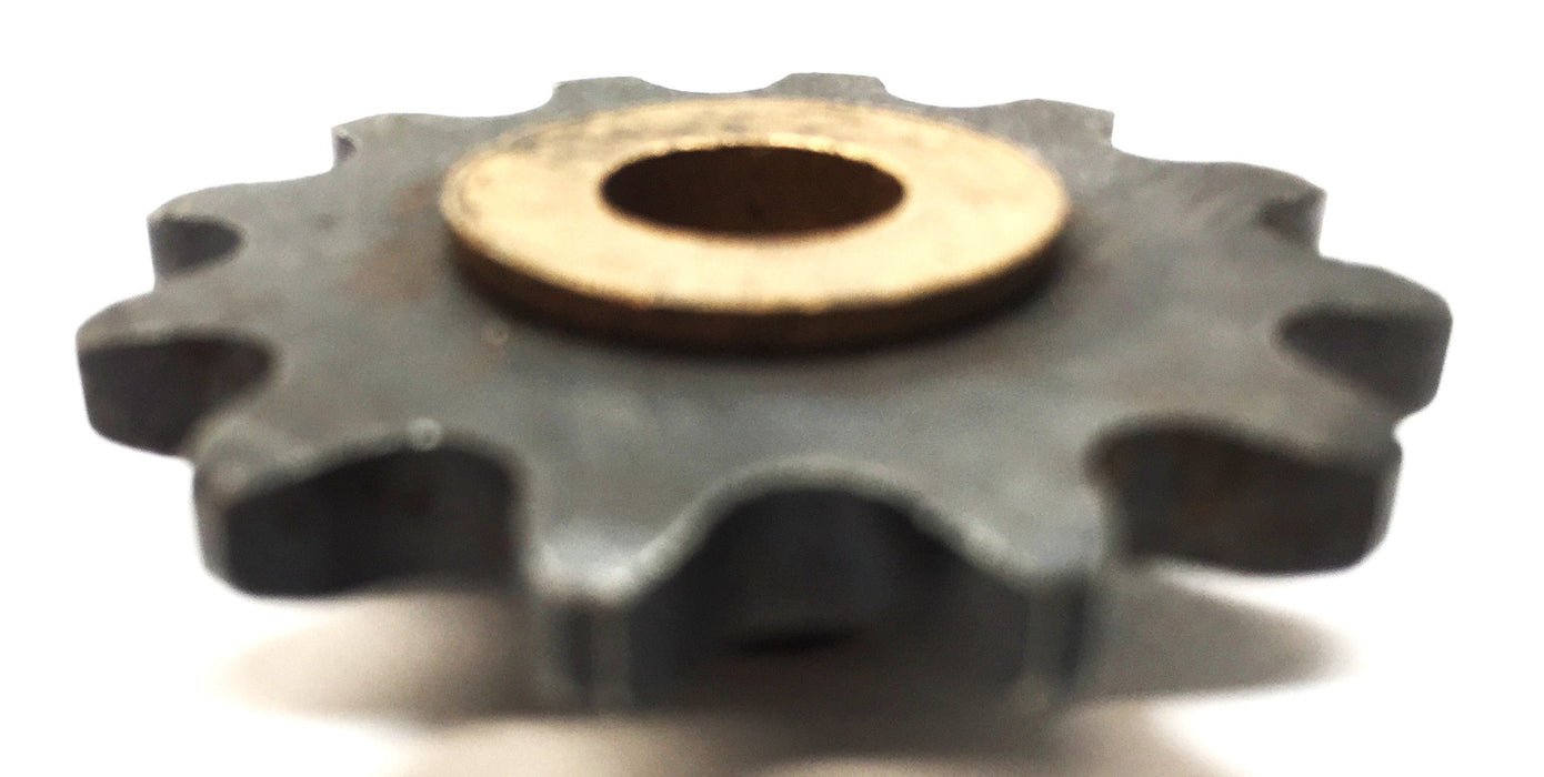 Unbranded 12-Tooth Roller Chain Sprocket with .370 I.D/.749 O.D [Lot of 3] USED