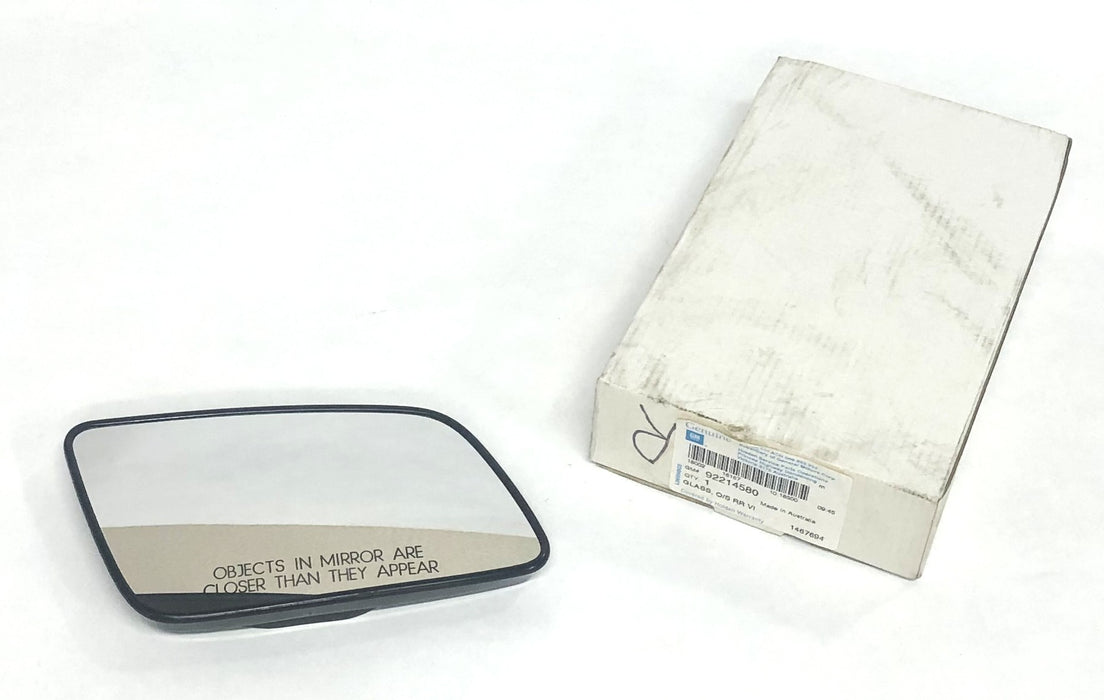 GM OEM O/S RR VI Mirror Glass Assembly 92214580 NOS