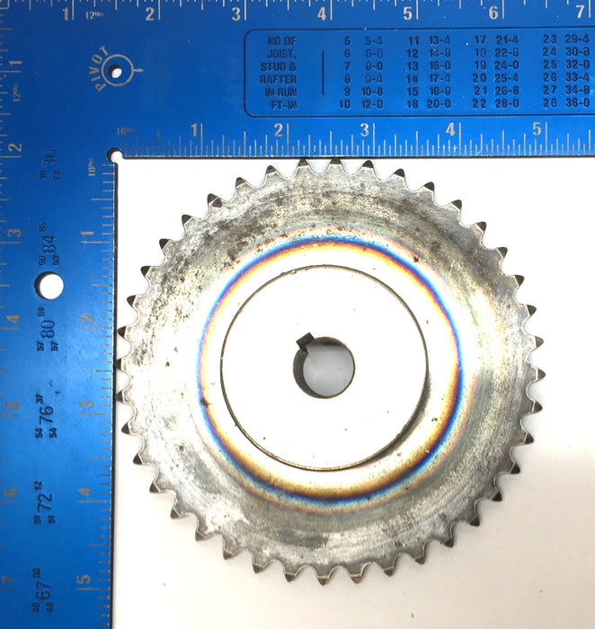 Unbranded 40-Tooth Sprocket with .62 I.D/.2.25 O.D w/Keyway USED
