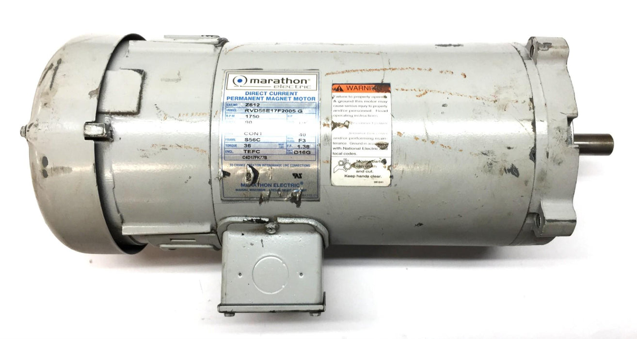 Marathon Z612 Direct Current Permanent Magnet Motor RVD56E17F2005G USED