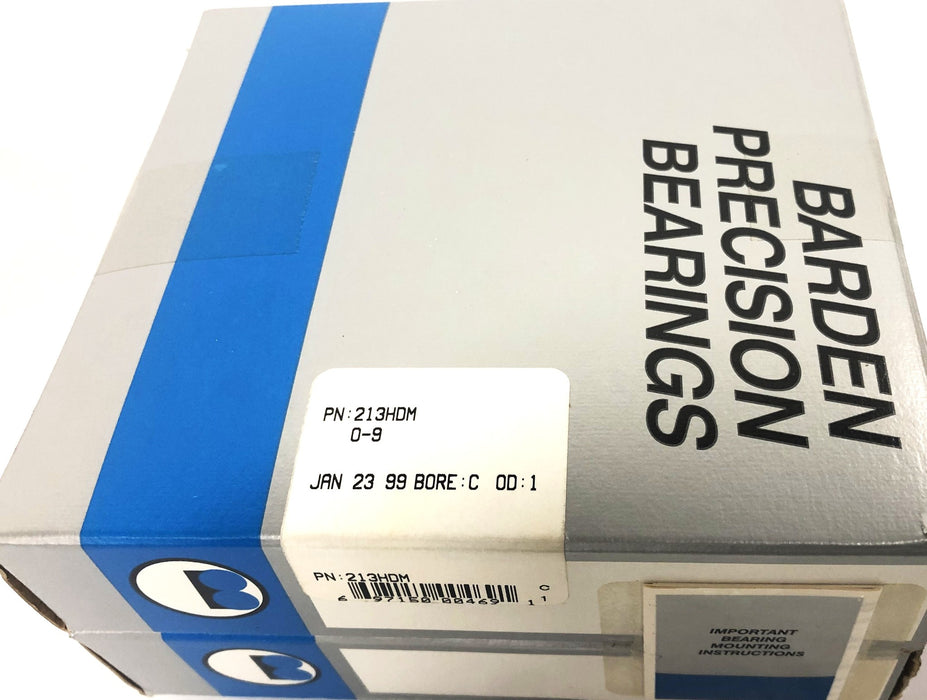 Barden 2 Piece Set Precision Bearings 213HDM NOS