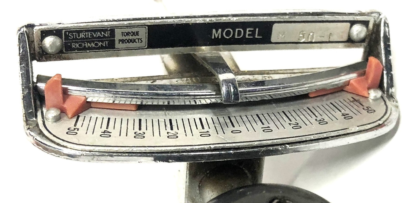 Sturtevant Richmont 1/4 inch M Series Flat Beam Torque Wrench M-50-1 USED