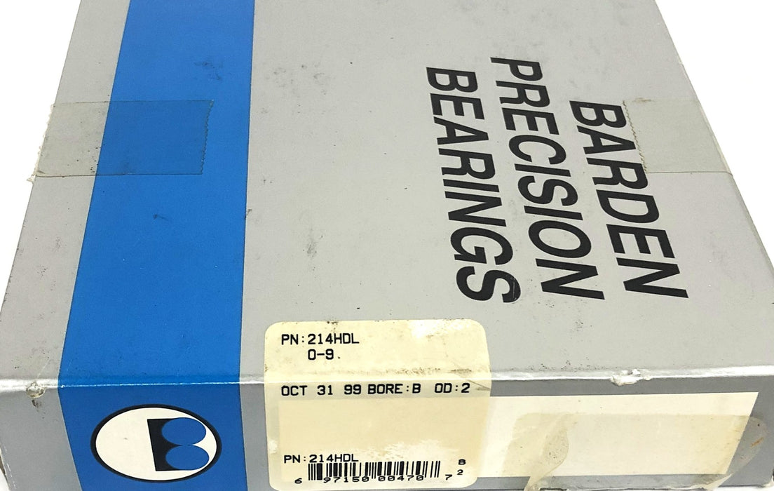 Barden 2 Piece Set Precision Bearings 214HDL NOS