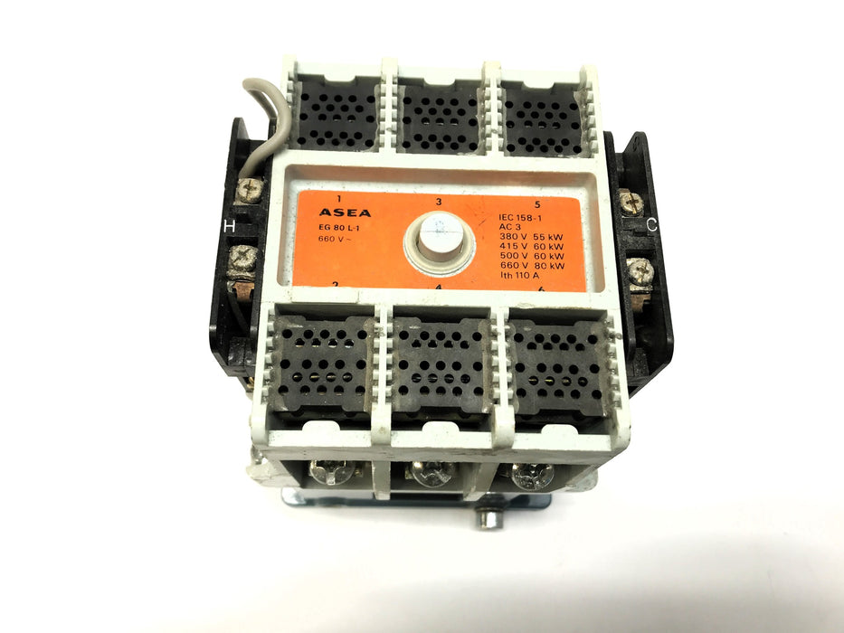 Asea Phase Contactor (Small Crack in Plastic) EG 80 L-1 USED