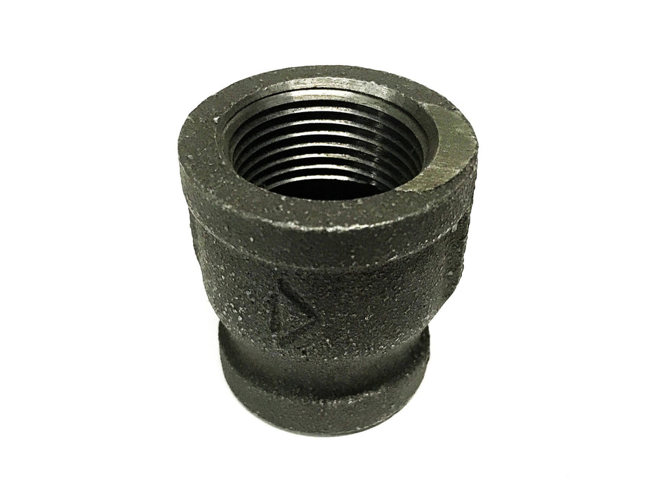 Unbranded Malleable Iron 3/4 inch x 1/2 inch Reducer Coupling [Lot of 12] NOS