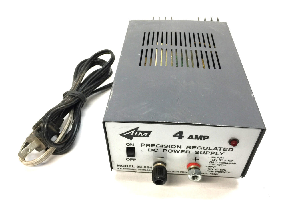 Aim 4 Amp Precision Regulated Power Supply Model 38-384 (Untested) USED