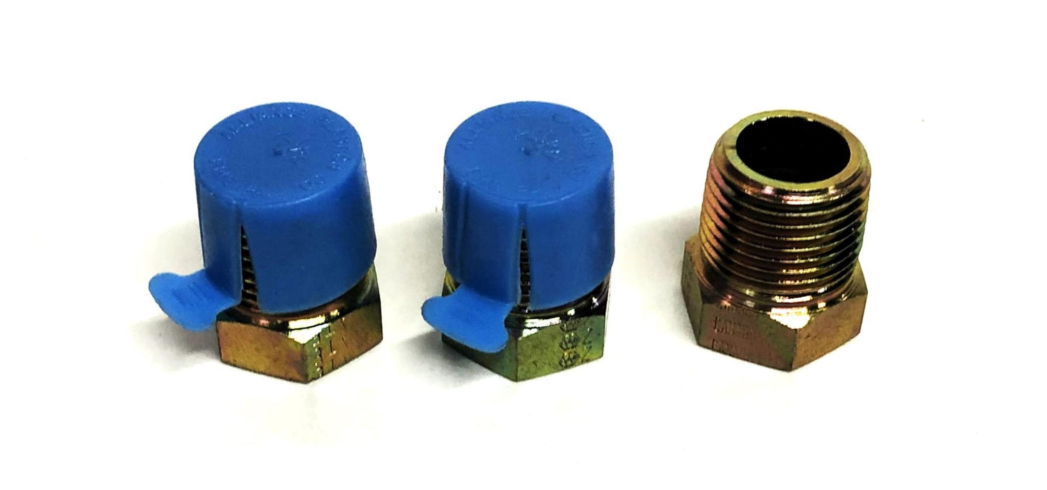 Unbranded Female To Male NPT Pipe Coupler 3/8 To 1/2 Inch [Lot of 3] NOS