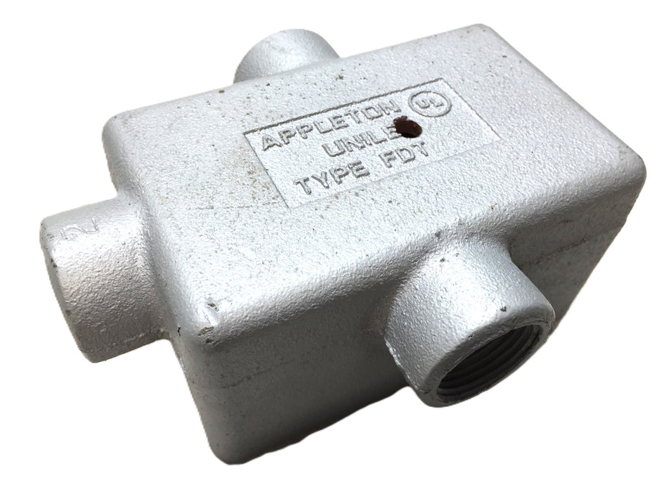Appleton 25 Cubic Inch Weatherproof Cast Malleable Iron Box Type FDT NOS