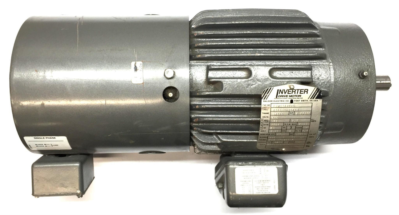 Baldor Inverter Super-Efficient 3-Phase Industrial Drive Motor IDM3584T-5 NOS