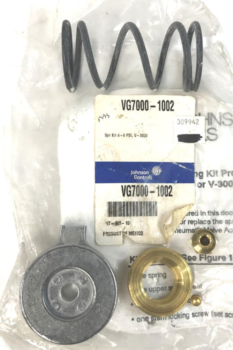 Johnson Controls Spring Kit 4-8 PSI V-3000 VG7000-1002 NOS