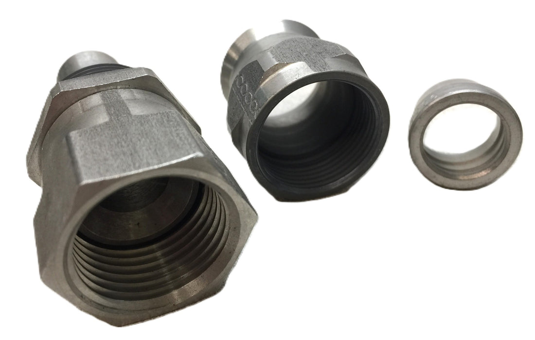 JIC 13/16" (.81mm) Female Thread with 5/8" Hose I.D. Hydraulic Fitting NOS