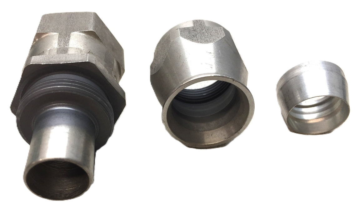 JIC 13/16" (.81mm) Female Thread with 5/8" Hose I.D. Hydraulic Fitting NOS