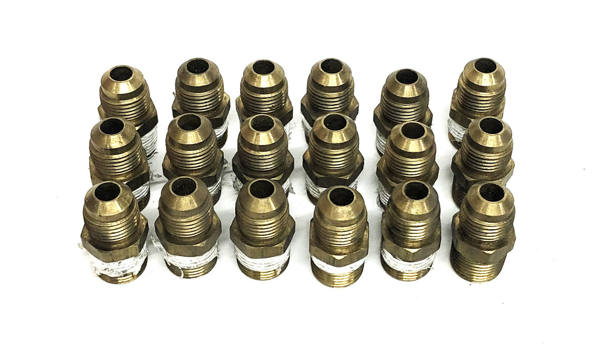Unbranded Brass Reducer Nipple Pipe Fitting 3/8 Inch [Lot Of 18] NOS