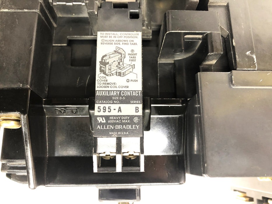 Allen-Bradley Size 5 Series L 3 Phase 3 Pole 270AMP-600VAC Starter 509-F0D NOS