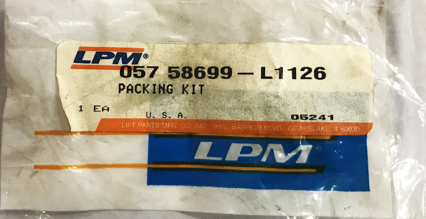 LPM Tilt Cylinder Seal Packing Kit 057-58699-L1126 NOS